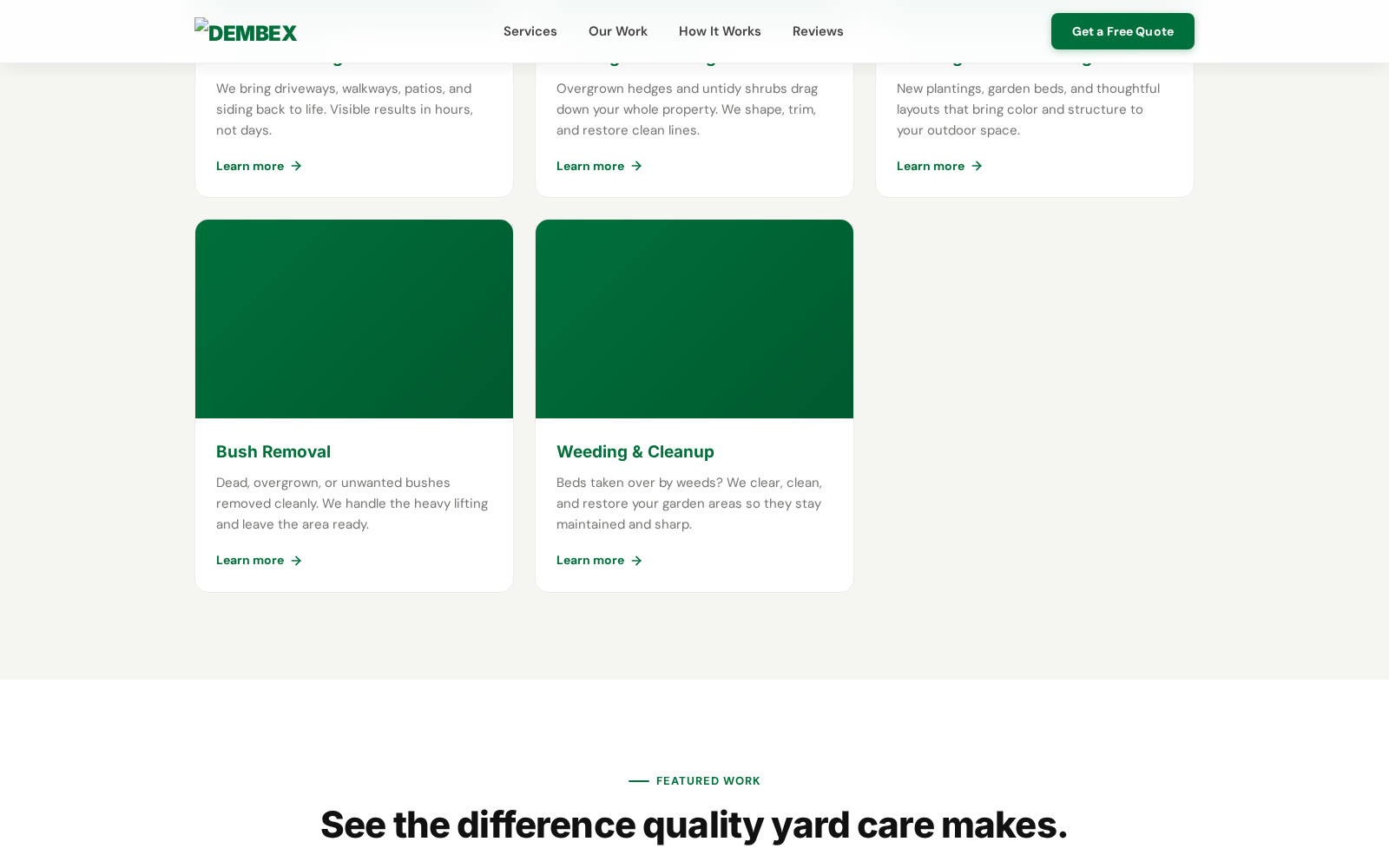 DEMBEX site section