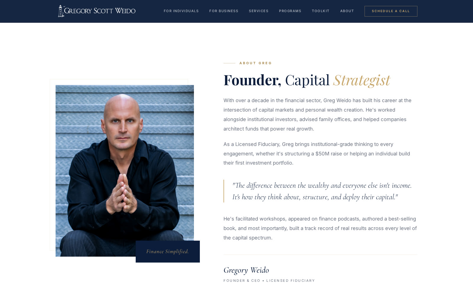 Gregory Scott Weido site section