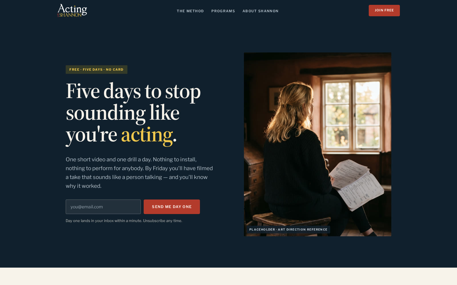 Five day challenge funnel